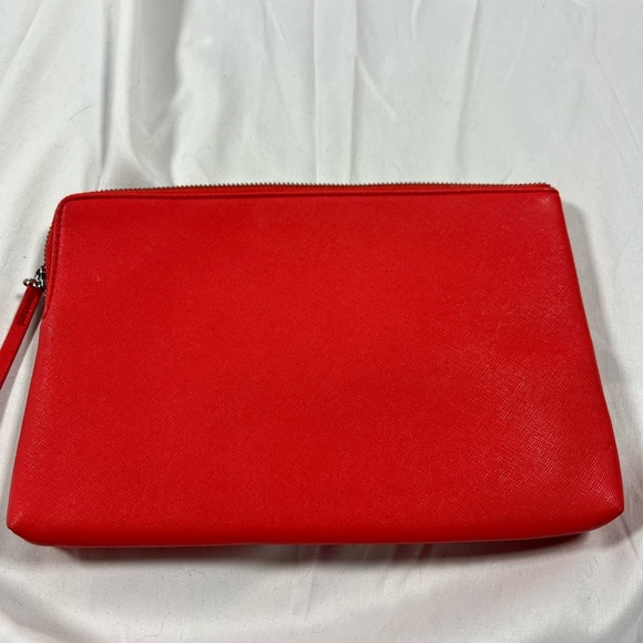 Stella & Dot Red Clutch with Pink and White Accents - Picture 2 of 3